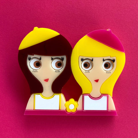 Les Demoiselles de Rochefort Acrylic Brooch