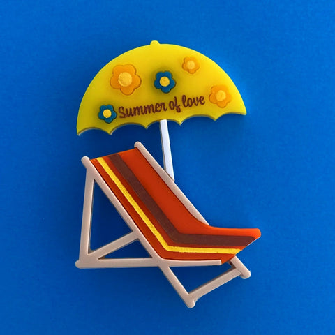 DECK CHAIR Acrylic Brooch