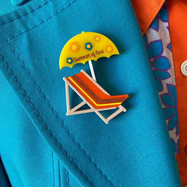 DECK CHAIR Acrylic Brooch