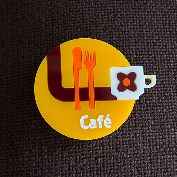 FRENCH CAFÉ Acrylic Brooch