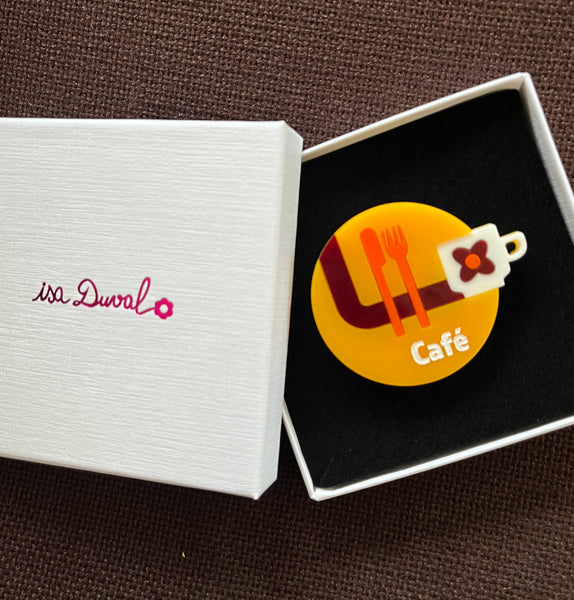 FRENCH CAFÉ Acrylic Brooch