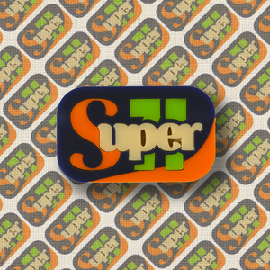 SUPER71 Acrylic & Wood Brooch - Isa Duval