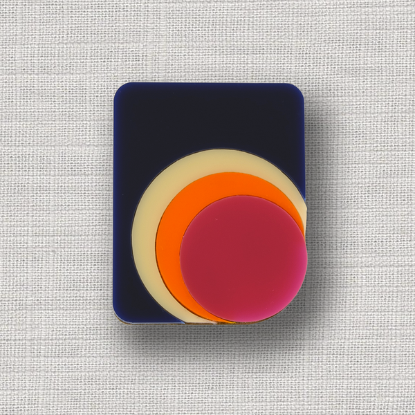 MOONY Acrylic & Wood Brooch - Isa Duval