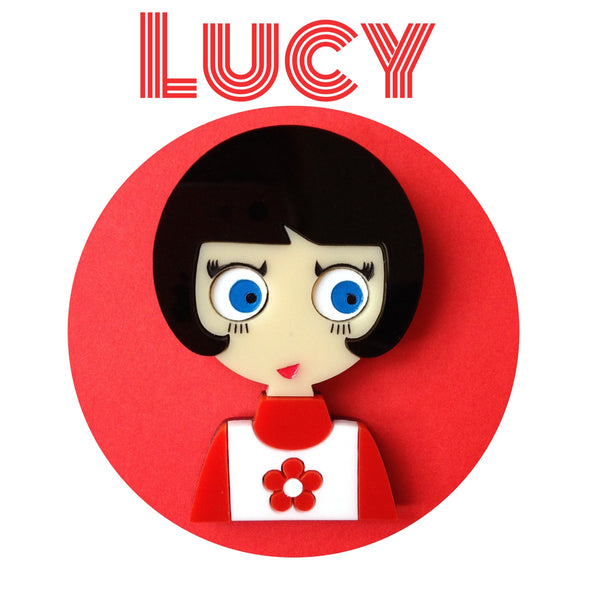 LUCY Acrylic Brooch, Exclusive Numbered Edition x20 ! - Isa Duval