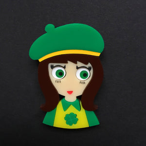 KIARA Acrylic Brooch, St Patrick's Numbered Edition - Isa Duval