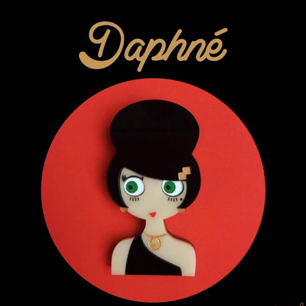 DAPHNE Acrylic Brooch, Limited & numbered November Edition - Isa Duval