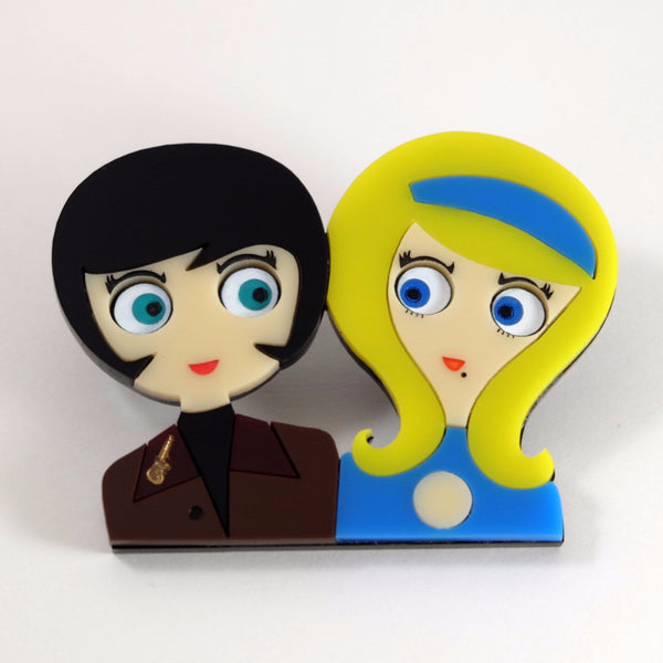 MIKE & JANE Acrylic brooch - Isa Duval