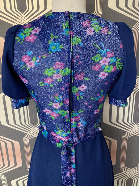 Robe longue glitter années 70