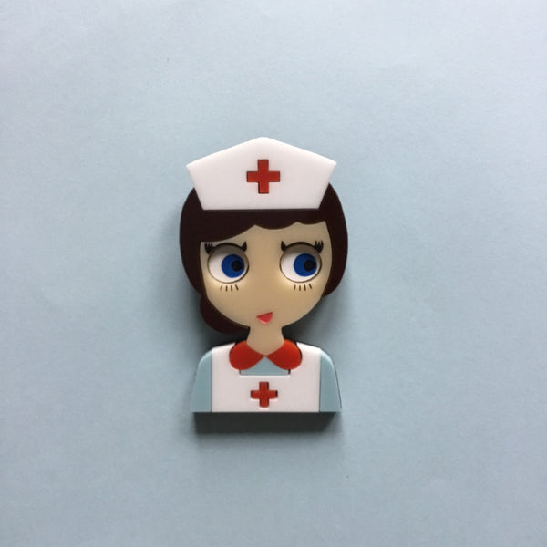 NURSE JUDY Acrylic brooch - Isa Duval