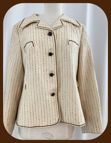 Veste vintage pure laine années 70