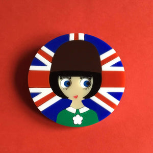 LIZZY Union Jack Acrylic Brooch - Isa Duval