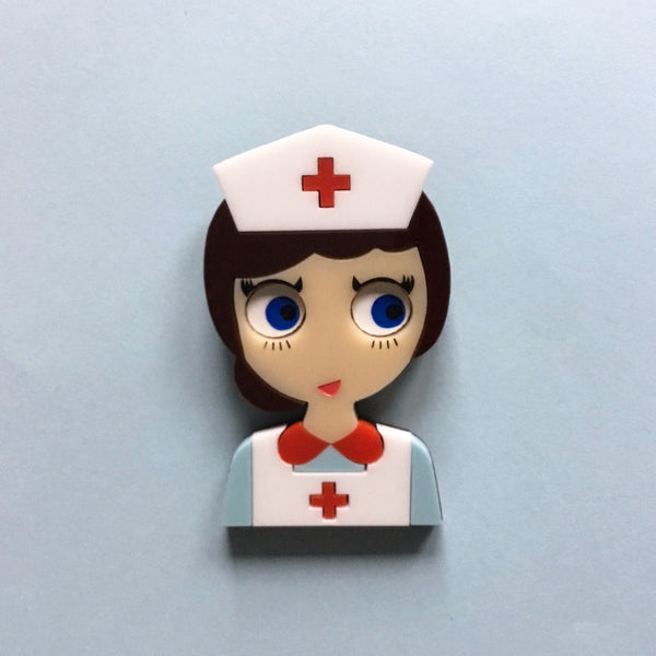 NURSE JUDY Acrylic brooch - Isa Duval