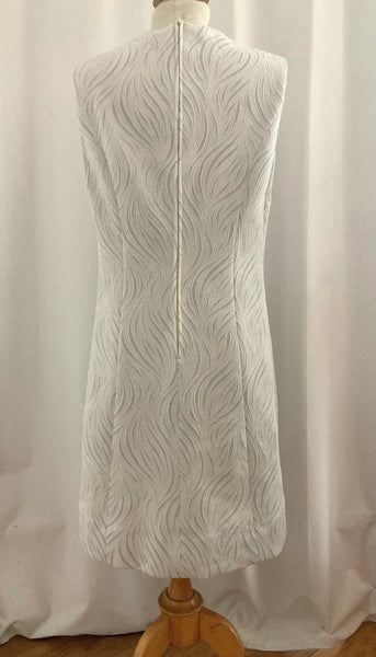 Robe années 60 motifs argentés