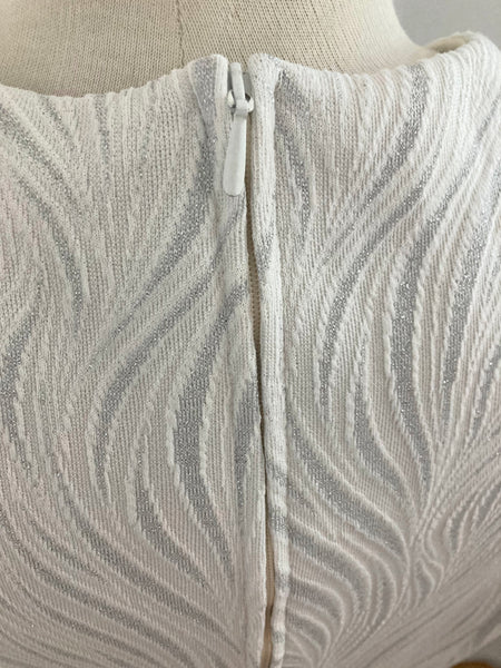 Robe années 60 motifs argentés
