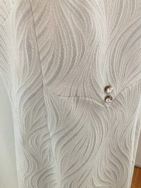 Robe années 60 motifs argentés