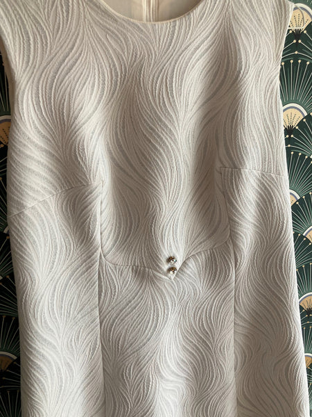 Robe années 60 motifs argentés