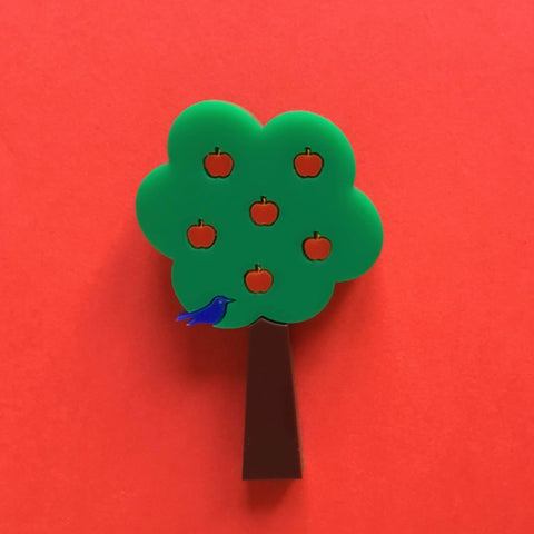 APPLE TREE Acrylic Brooch