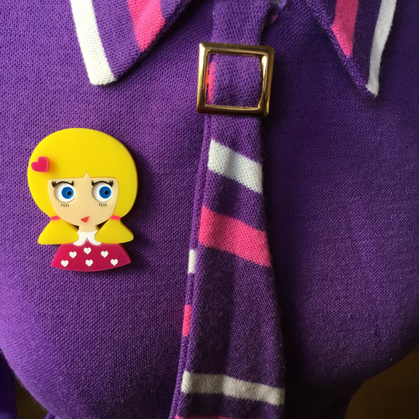 KATE Acrylic Brooch, Valentine's Day Numbered Edition x 20 + 10! - Isa Duval