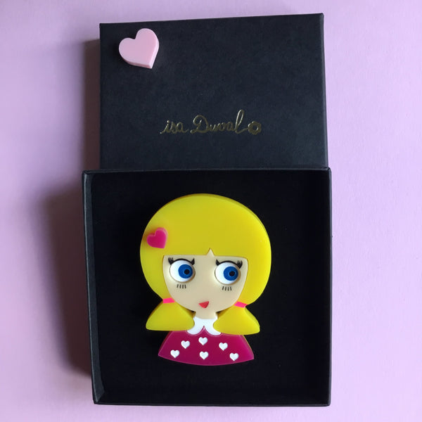 KATE Acrylic Brooch, Valentine's Day Numbered Edition x 20 + 10! - Isa Duval