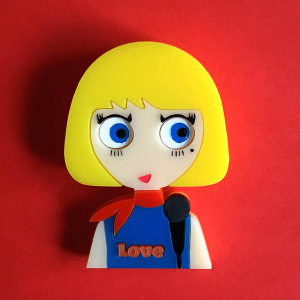 CLAUDIA the Pop Singer, Limited Edition Acrylic brooch