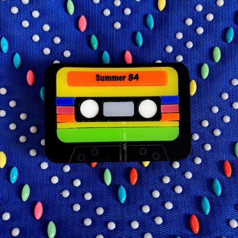 AUDIO CASSETTE Acrylic Brooch