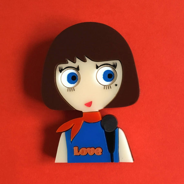 CLAUDIA the Pop Singer, Limited Edition Acrylic brooch