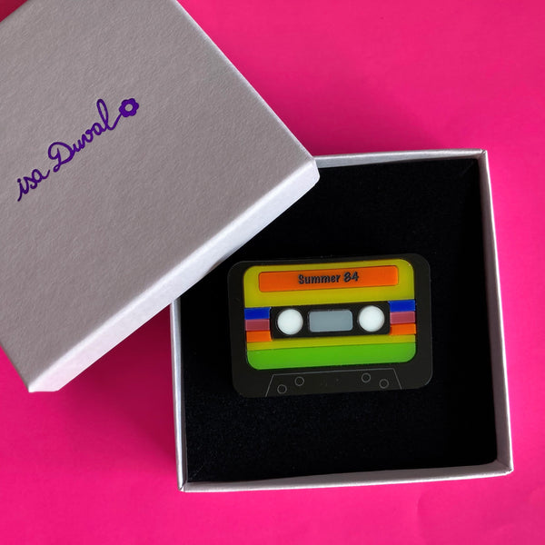 AUDIO CASSETTE Acrylic Brooch