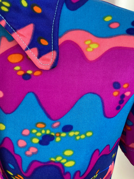 Polo superbes motifs colorés années 70