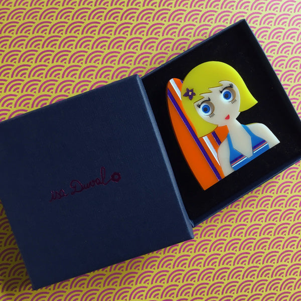 NIKI Surfer Girl Acrylic Brooch (limited edition!)