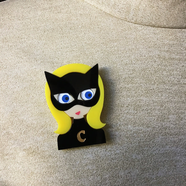 CATWOMAN Halloween Acrylic Brooch