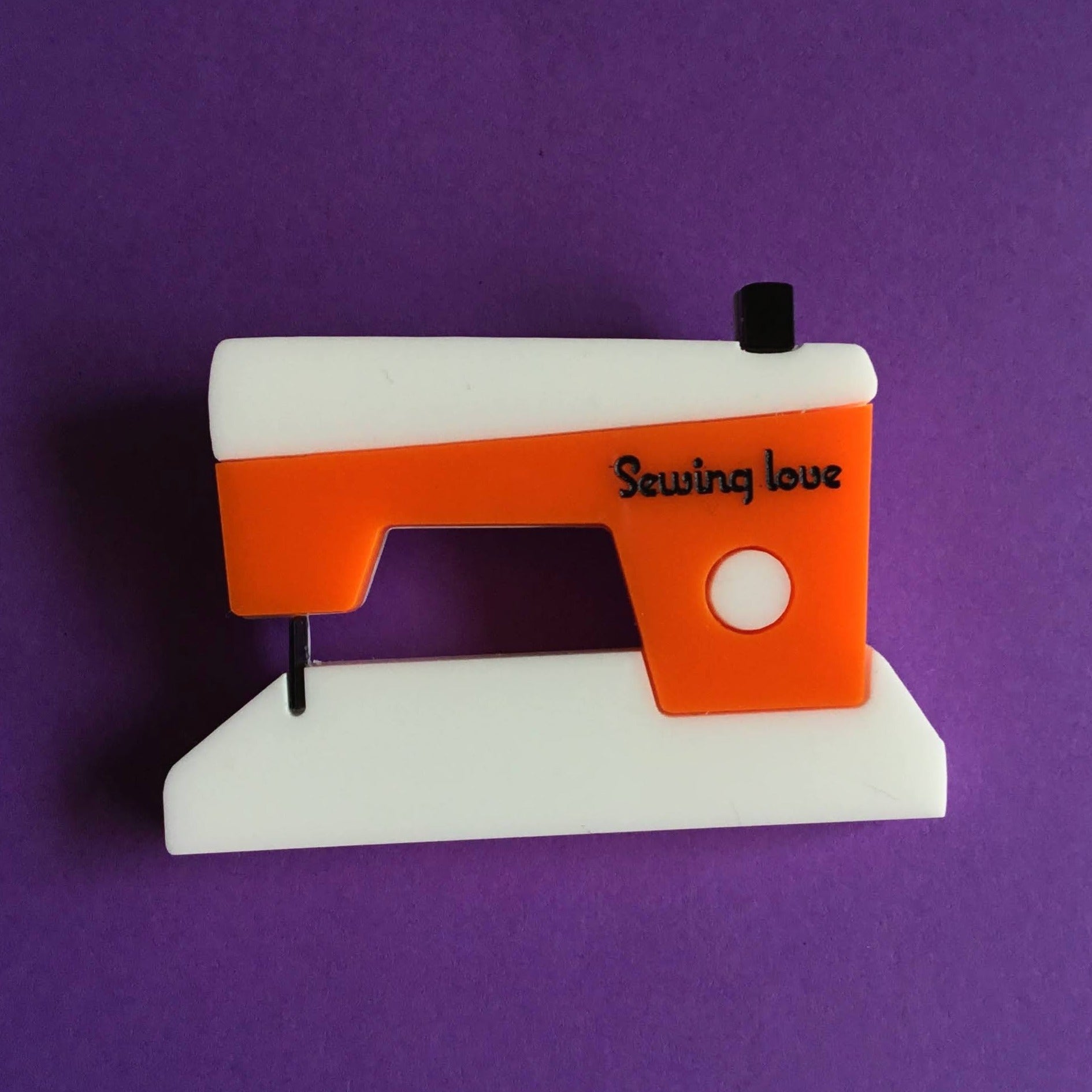 SEWING MACHINE Acrylic brooch