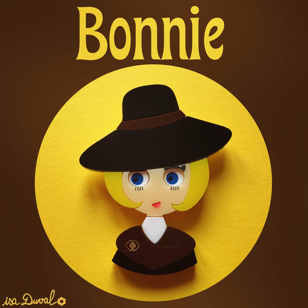 BONNIE Acrylic Brooch, Limited & Numbered Edition - Isa Duval