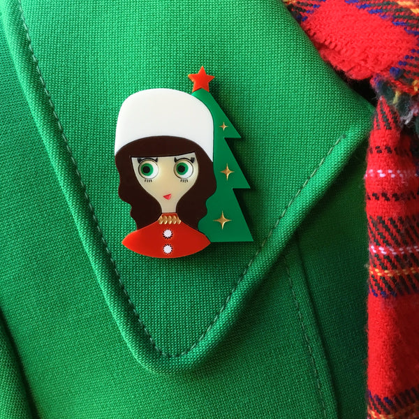 IRINA Acrylic Brooch, Little Russian Princess Xmas limited edition