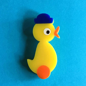 DUCKY THE DUCK Acrylic Brooch 🐥 - Isa Duval