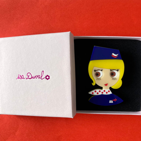 FRANCE Acrylic brooch