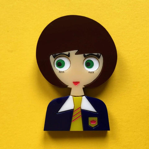 HELEN Acrylic Brooch, Back-to-School Limited & Numbered Edition - Isa Duval