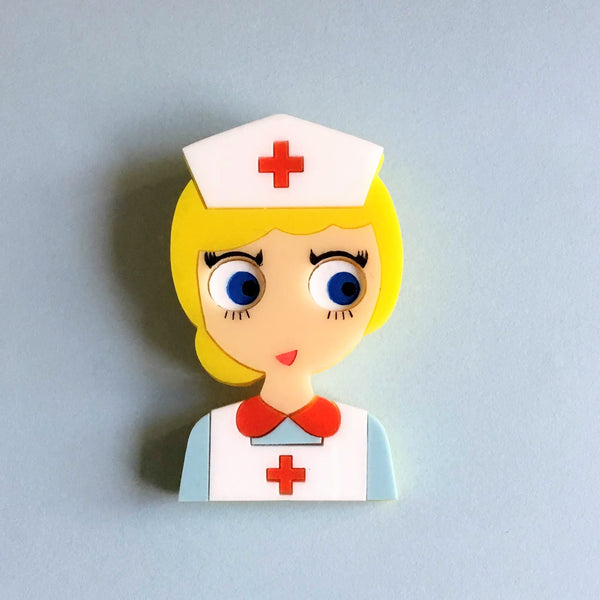 NURSE JUDY Acrylic brooch - Isa Duval