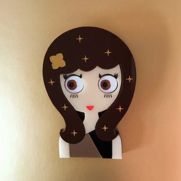 Wanda Acrylic Brooch, Christmas Eve Limited Edition - Isa Duval