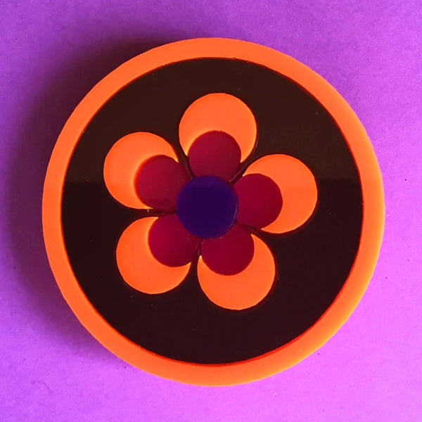 POP FLOWER Acrylic Brooch