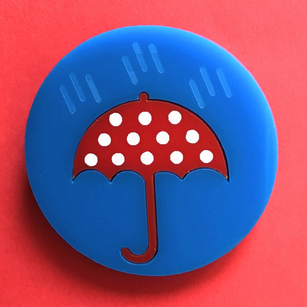 RAIN Acrylic Brooch