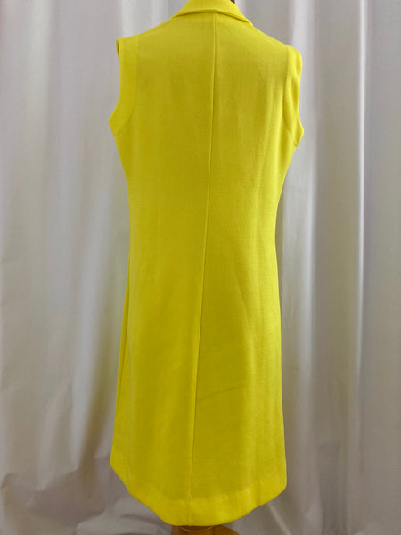 Robe chasuble jaune années 70