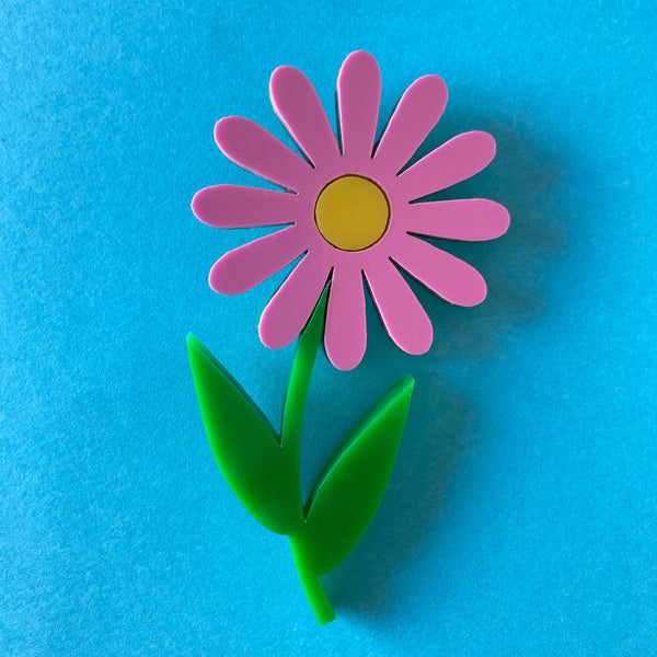 DAISY FLOWER Acrylic Brooch