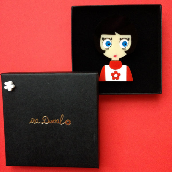 LUCY Acrylic Brooch, Exclusive Numbered Edition x20 ! - Isa Duval