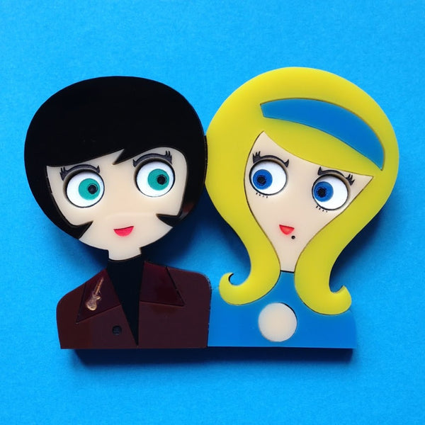 MIKE & JANE Acrylic brooch - Isa Duval