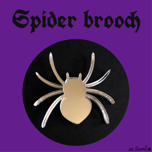 SPIDER Acrylic Mirror Brooch 🕸🕷 - Isa Duval