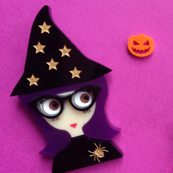 VERA Acrylic brooch - Halloween Limited edition x 12. One per client! - Isa Duval